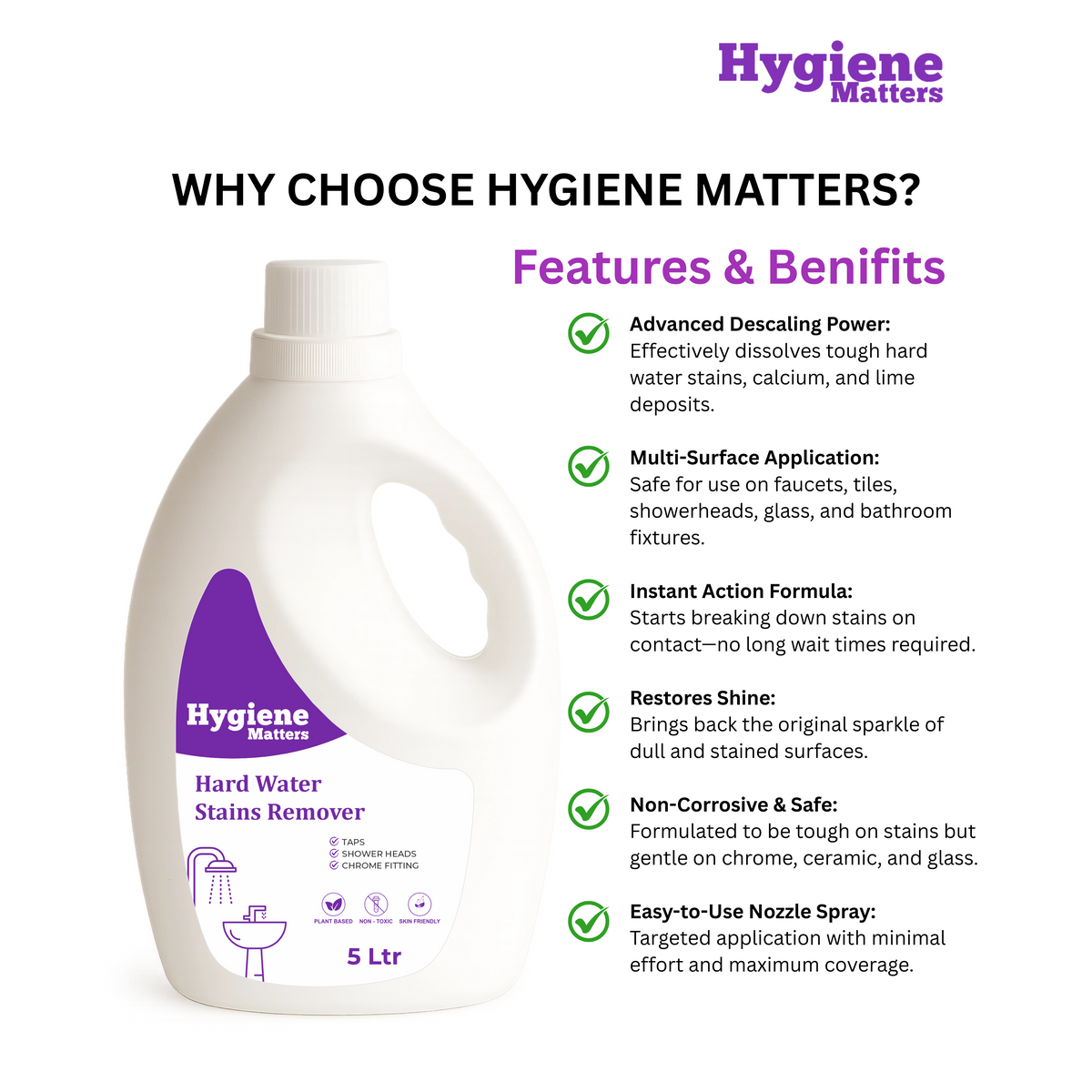 Hard Water Stain Remover - 5L