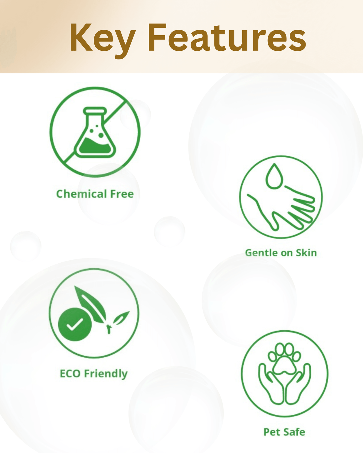 Non-toxic surface cleaner for food prep areas