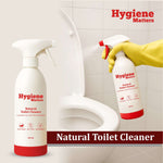 Natural toilet cleaner for limescale and odor removal
