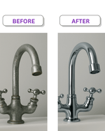 Stain remover spray in use on kitchen sink