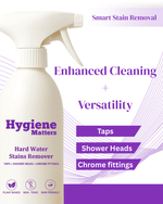 Limescale remover used on shower glass